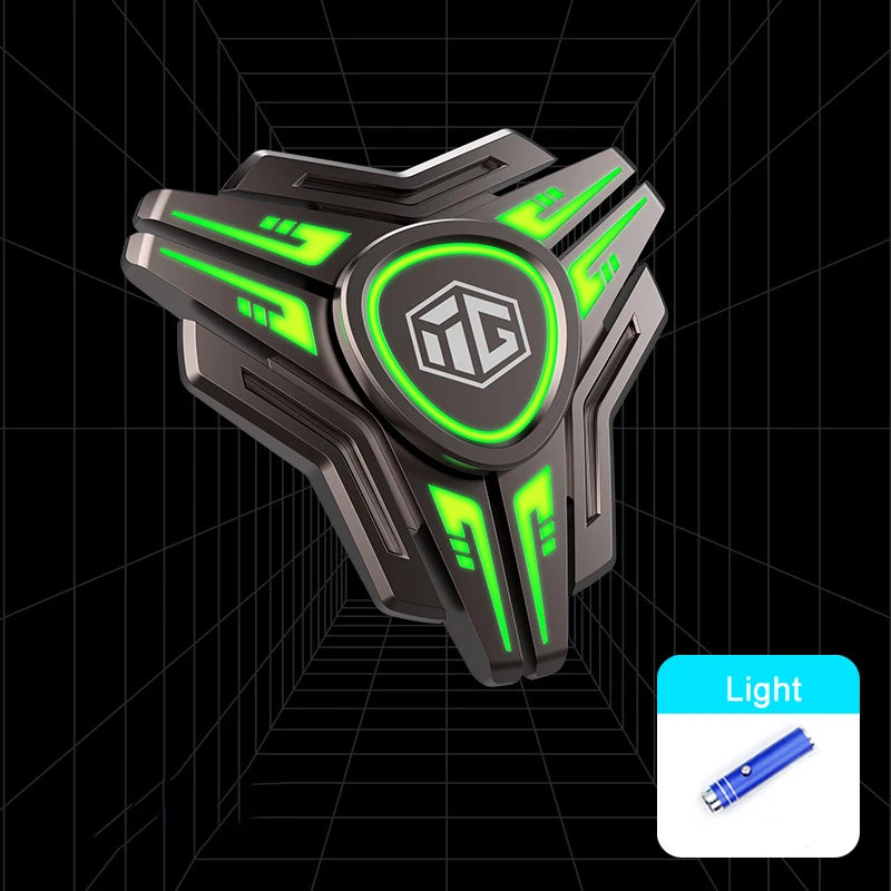 Luminous Fidget Spinners Metal Alloy Hand Spinner Mute Bearing R188 Noctilucent Senior Gyro Stress Relief Toy for Adult Gifts