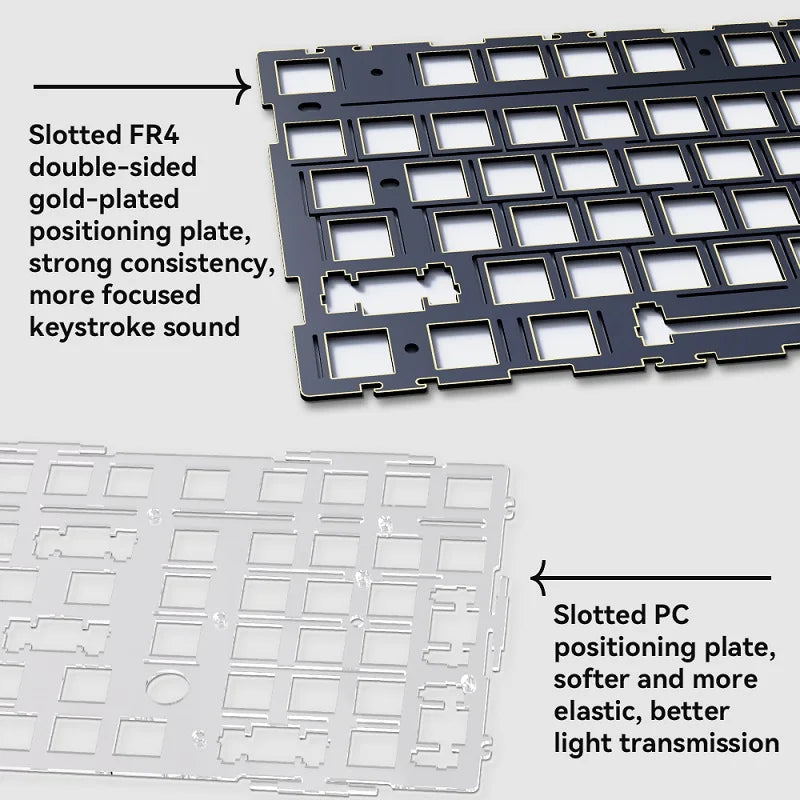 AK980 Gaming Mechanical Keyboard Three Mode Wireless Bluetooth Wired Hot Swap PBT Gasket RGB for PC Laptop Gamer 99 Keys