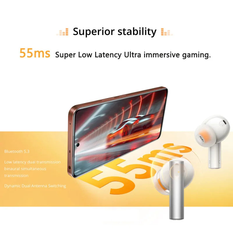 New Global Version  Buds Air 6 Wireless Earphone 50Db Active Noise Cancelling 40 Hour Battery Life Bluetooth 5.3 Headphone