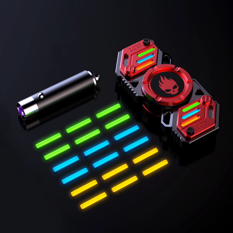 Luminous Fidget Spinners Metal Alloy Hand Spinner Mute Bearing R188 Noctilucent Senior Gyro Stress Relief Toy for Adult Gifts