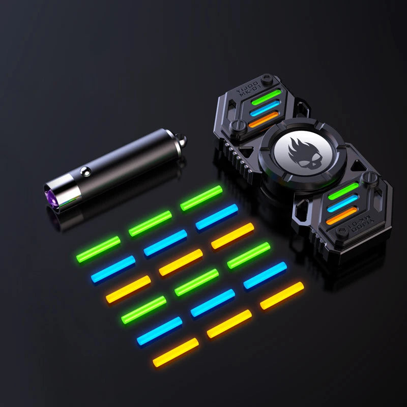 Luminous Fidget Spinners Metal Alloy Hand Spinner Mute Bearing R188 Noctilucent Senior Gyro Stress Relief Toy for Adult Gifts