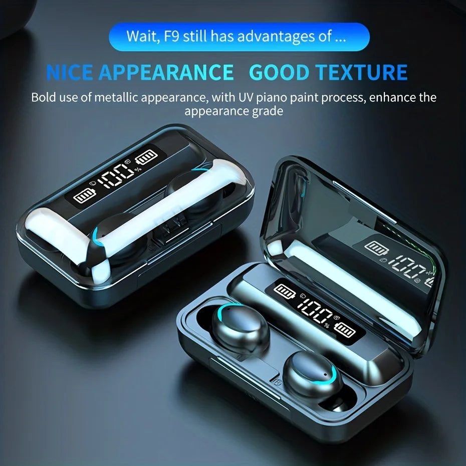 Wireless Bluetooth Earphones Wireless In-Ear Gaming Headset with Digital Display Sports Headset Audifonos Bluetooth
