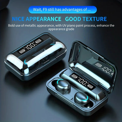 Wireless Bluetooth Earphones Wireless In-Ear Gaming Headset with Digital Display Sports Headset Audifonos Bluetooth