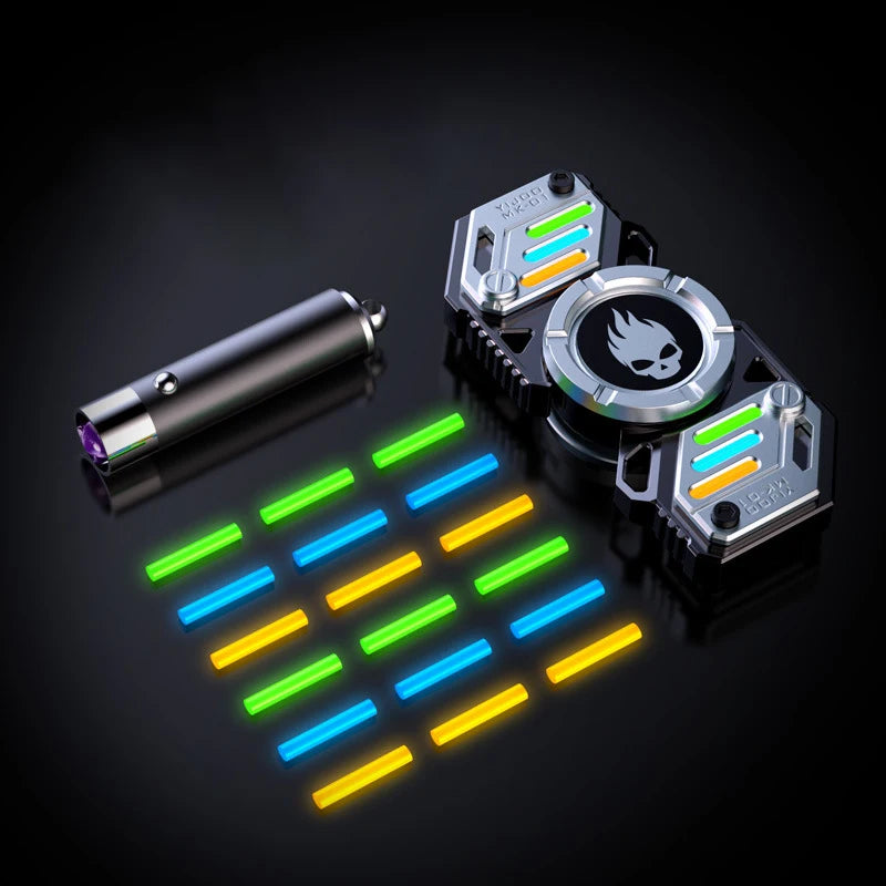 Luminous Fidget Spinners Metal Alloy Hand Spinner Mute Bearing R188 Noctilucent Senior Gyro Stress Relief Toy for Adult Gifts