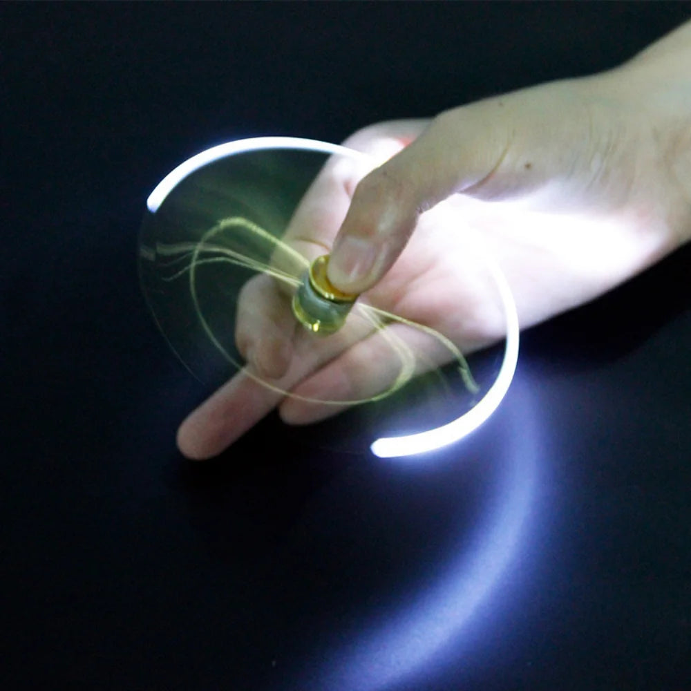 Fidget Spinner Pen with LED Light to Help ADHD Stress Reducer Thinking Ballpoint Pen Gift Pen anti Stress Anxiety Infinity with Gift Box