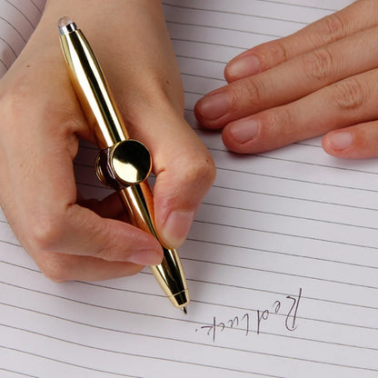 Fidget Spinner Pen with LED Light to Help ADHD Stress Reducer Thinking Ballpoint Pen Gift Pen anti Stress Anxiety Infinity with Gift Box